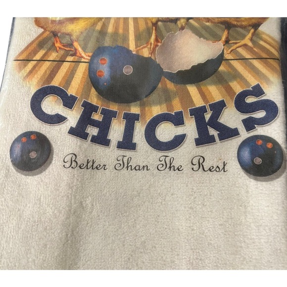 2007 Master Bowling Towel 11" x 18" Bowling Chicks Better Than The Rest Made USA - Picture 4 of 4